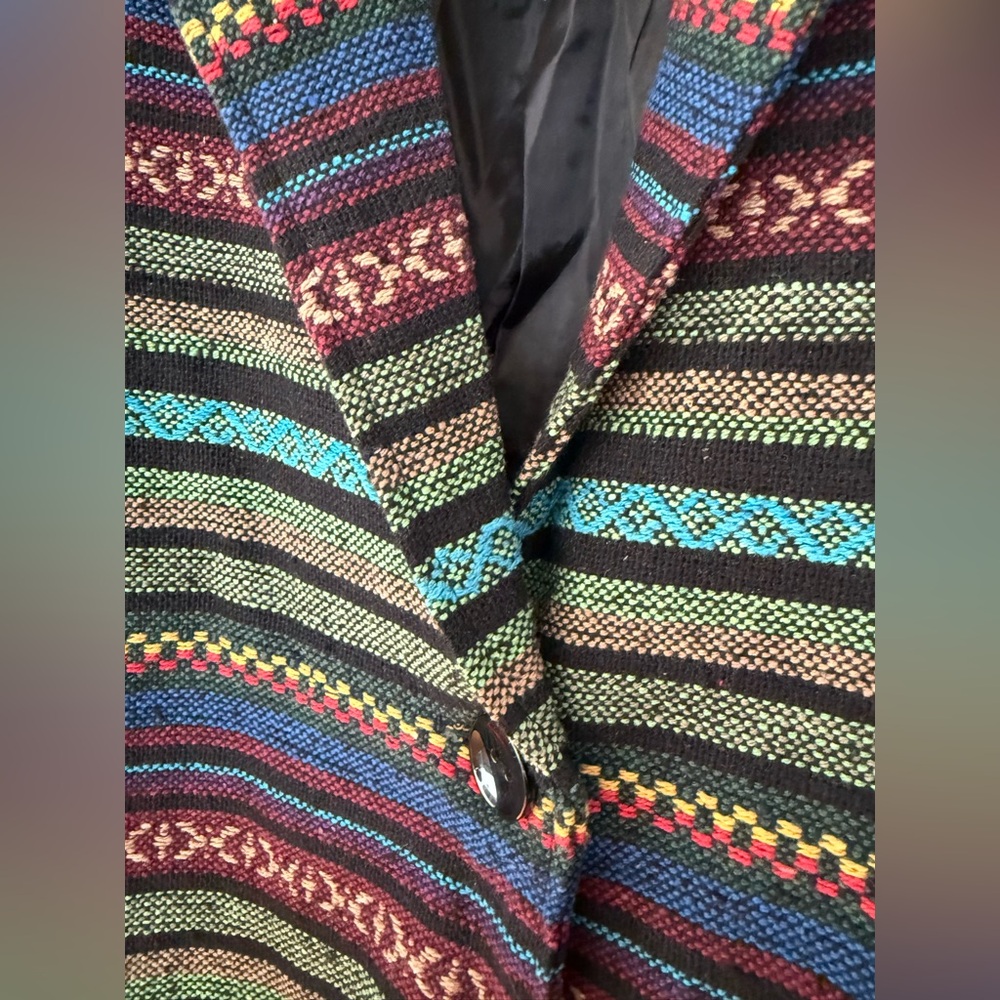 Vintage‎ Norm Thompson Southwestern Blazer Aztec Stripe  Western Jacket - NWOT - Picture 5 of 16